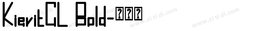 KievitCL Bold字体转换 KievitCL Bold字体转换